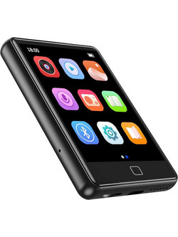 RUIZU M20 MP3 Player 16GB με Οθόνη Αφής 2.8" Bluetooth & Ραδιόφωνο Μαύρο