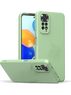 Bodycell Square Liquid Silicon Back Cover Light Green (Xiaomi Redmi Note 11 Pro Plus)