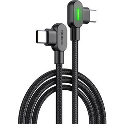 Mcdodo CA-8081 Angle 90° Braided USB-C to USB-C 60W 2m Black 6921002680813