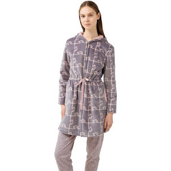 Vamp Γυναικεία Ρόμπα Χειμωνιάτικη Fleece Ανθρακί 21481