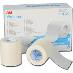 3M Micropore Χάρτινες Επιδεσμικές Ταινίες 5cm x 9.1m 6τμχ