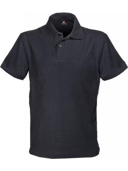 2Αaprons Ανδρική Μπλούζα Polo Κοντομάνικη Μαύρη AMPS180B