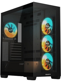 Gigabyte C500 Panoramic Stealth Black Gaming Midi Tower Κουτί Υπολογιστή RGB με Πλαϊνό Παράθυρο