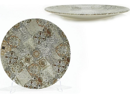 ArteLibre Maiolica Beige Opaco Πιάτο Ρηχό Πορσελάνης 26cm 06510075