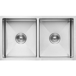 Ravenna Raul Double 86 Ένθετος Νεροχύτης Inox Αντιστρεφόμενος