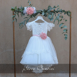 Stova Bambini Βαπτιστικό Φόρεμα 2τμχ SS24G23