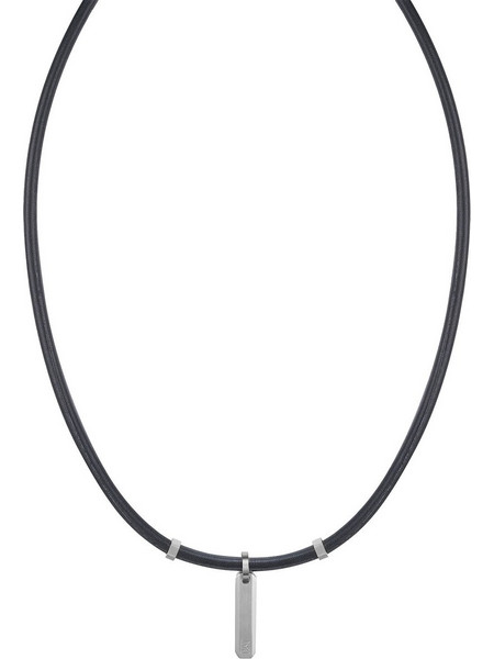CAT Obsidian Ανδρικό Κολιέ από Ατσάλι J005N10112