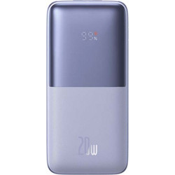 Baseus Bipow Pro Power Bank 10000mAh 20W με 2 Θύρες USB-A & Θύρα USB-C Quick Charge 3.0 Purple