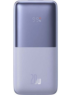 Baseus Bipow Pro Power Bank 10000mAh 20W με 2 Θύρες USB-A & Θύρα USB-C Quick Charge 3.0 Purple