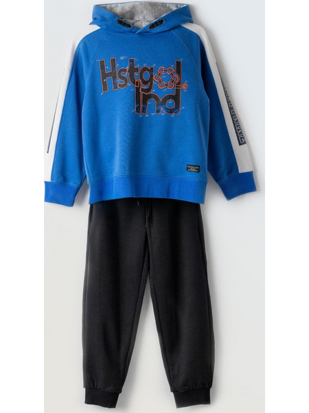 Hashtag Παιδικό Σετ Φόρμας Royal Blue Μαύρο 243716
