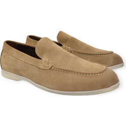 Hawkins Ανδρικά Μοκασίνια Loafers Καστόρινα Εκρού 497