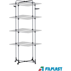 Filplast Magnetic 46 Πτυσσόμενη Κάθετη Απλώστρα Ρούχων Δαπέδου Μεταλλική 72x72x181cm με Μήκος Απλώματος 46m