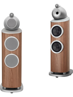 Bowers & Wilkins 803 D4 Ζεύγος Ηχείων Hi-Fi Δαπέδου 500W 3 Δρόμων Walnut Satin