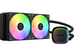 GAMDIAS Aura GL240 V2 ARGB Black Υδρόψυξη CPU 120mm ARGB για Socket AM2 / AM2+ / AM3 / AM3+ / FM1 / FM2 / 115x / 2011 / 2066 / 2011-3 / AM4 / FM2+ / 1200 / 1700 / AM5