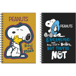 Back Me UP Snoopy Peanuts Σπιράλ Τετράδιο Ριγέ B5 70 Φύλλων 2 Θεμάτων 2 Σχέδια 365-07402