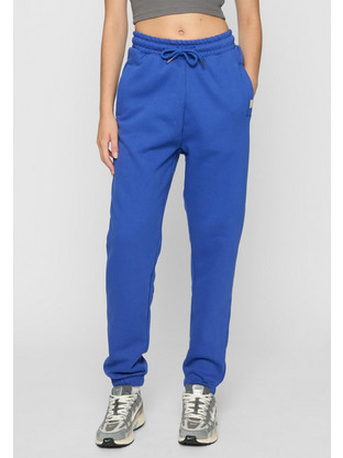 Def Γυναικείο Παντελόνι Φόρμας με Λάστιχο Royal Blue DFLSP152-01495