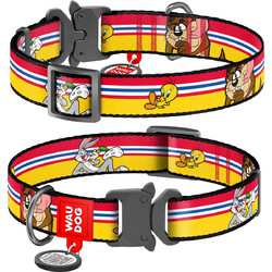 Waudog Looney Tunes Happy Metal Κολάρο Σκύλου Πολύχρωμο 2.5x35-58cm