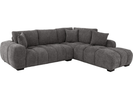 HomeMarkt Coven Καναπές Δεξιά Γωνία Γκρι 298x208x85cm HM3266.03R