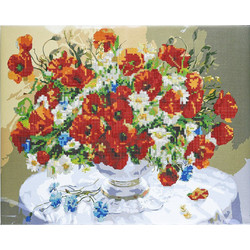 Centrum Poppies Καμβάς Diamond Painting Kit 50x40cm 80905