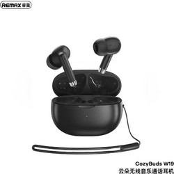 Remax CozyBuds W19 Ακουστικά Bluetooth In Ear Black