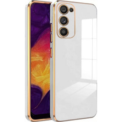 Bodycell Gold Plated Back Cover White (Samsung Galaxy S23)