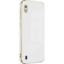 Bodycell Gold Plated Back Cover White (Samsung Galaxy A10)