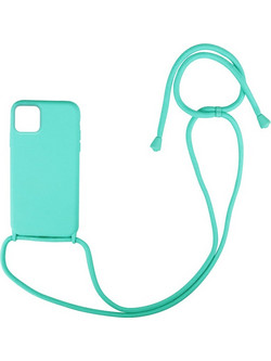 Sonique Silicone CarryHang Back Cover Light Blue (iPhone 11)