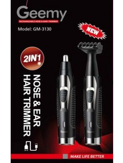 Geemy Trimmer Μηχανή Ανδρική Επαναφορτιζόμενη Προσώπου Μύτης & Φρυδιών GM-3130