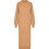 Funky Buddha Midi Καθημερινό Φόρεμα Πλεκτό Ταμπά FBL010-103-13