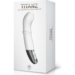 NMC Titanz 7" G-Spot Vibrator Δονητής G-Spot 17.78cm Λευκός