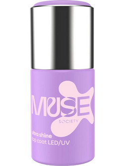Muse Society Ultra Shine Top Coat Gloss Βερνίκι Νυχιών 10ml