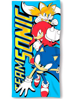 Sonic The Hedgehog Παιδική Πετσέτα Θαλάσσης Microfiber Γαλάζια 70x140cm 99976539