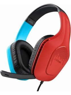 Trust GXT 416S Zirox Gaming Headset Over Ear Black Blue Red