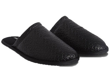 Calvin Klein Χειμερινές Ανδρικές Παντόφλες Μαύρες HM0HM00281-BAX