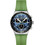 Swatch New Irony Ανδρικό Ρολόι Χρονογράφος με Πράσινο Καουτσούκ Λουράκι YVS531