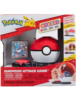 Jazwares Pokemon Surprise Attack Croagunk & Poke Ball PKW3719