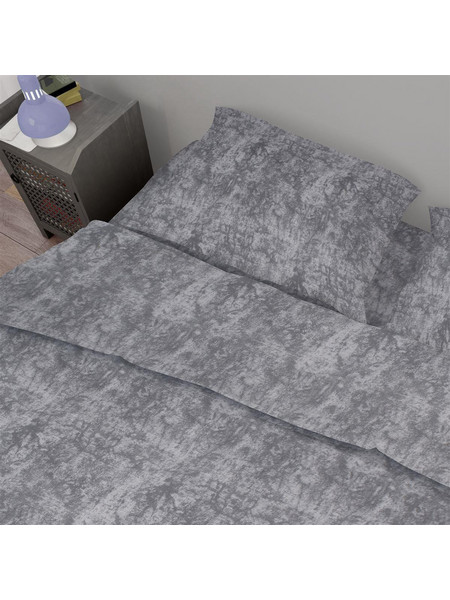 Dimcol Σεντόνι King Size Βαμβακερό 240x270 Shadow 613 Dark Grey