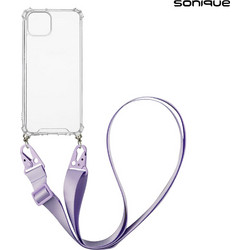 Sonique Strap Back Cover Transparent / Lilac (iPhone 14 Plus)