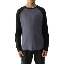 4F Παιδικό T-Shirt Μακρυμάνικο Ανθρακί 4FJWAW24TLONM293-22S