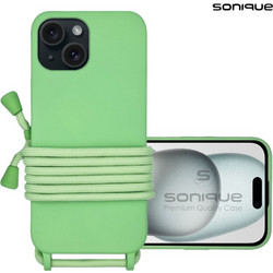 Sonique Carryhang Back Cover Light Green (iPhone 15)