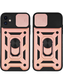 Sonique Ring Armor CamPro Back Cover Rose Gold (iPhone 11)