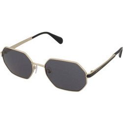 Max & Co MO0118 32A Γυναικεία Γυαλιά Ηλίου Πολυγωνικά Μεταλλικά Μαύρο Χρυσό με Μαύρο Φακό