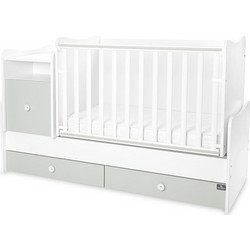 Lorelli Trend Plus New Πολυμορφική Κούνια με Στρώμα 62x110cm White Milky Green 10150590040P