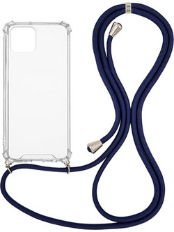 Sonique Armor Clear Back Cover Transparent / Navy Blue (iPhone 12 Pro Max)