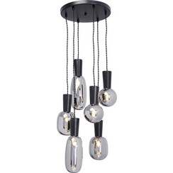 Kare Design Romeo Κρεμαστό Φωτιστικό Οροφής Πολύφωτο Μαύρο 56491