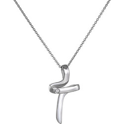 Very Gavello Γυναικείο Κολιέ Σταυρός από Λευκόχρυσο 18K με Διαμάντι 18KP1360-1