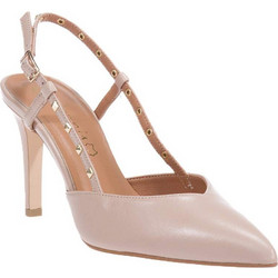 Toutounis Γόβες Slingback Δερμάτινες με Τακούνι Στιλέτο Nude 51893
