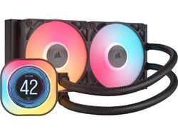 Corsair iCUE Link Titan 240 RX LCD Black Υδρόψυξη CPU 120mm RGB για Socket 1700 / 1851 / AM4 / AM5