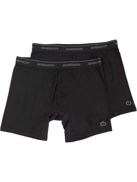 Emerson Ανδρικά Μποξεράκια Σετ 2Pack Μαύρα 232.EM06.05