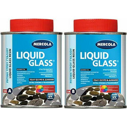Mercola Liquid Glass Colour Base 1897 Ρητίνη Υγρού Γυαλιού 2 Συστατικών 320gr